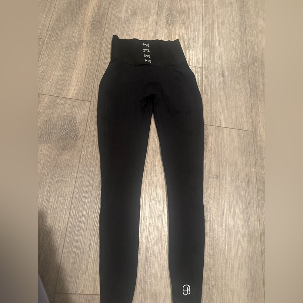 Bombshell Sportswear Black Leggings with Button Detail